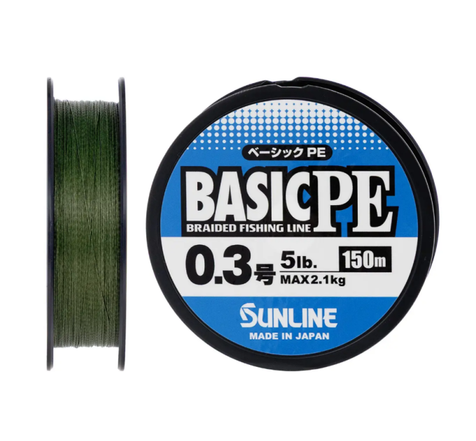 Шнур Sunline Basic PE 150m (Dark Green) #1.0/0.171mm 16lb/7.7kg