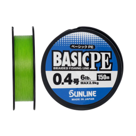 Шнур Sunline Basic PE 150m (Light Green) #0.6/0.132mm 10lb/4.5kg