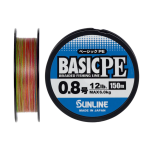 Шнур Sunline Basic PE 150m (Multi Color) #0.8/0.153mm 12lb/6kg