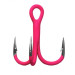 Крючок GURZA ROUND TREBLE ST-36 UV RED #2 3 шт