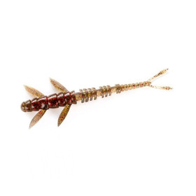 Силикон FishUp Flit 3" (8pcs.), #045-Green Pumpkin/Red & Black