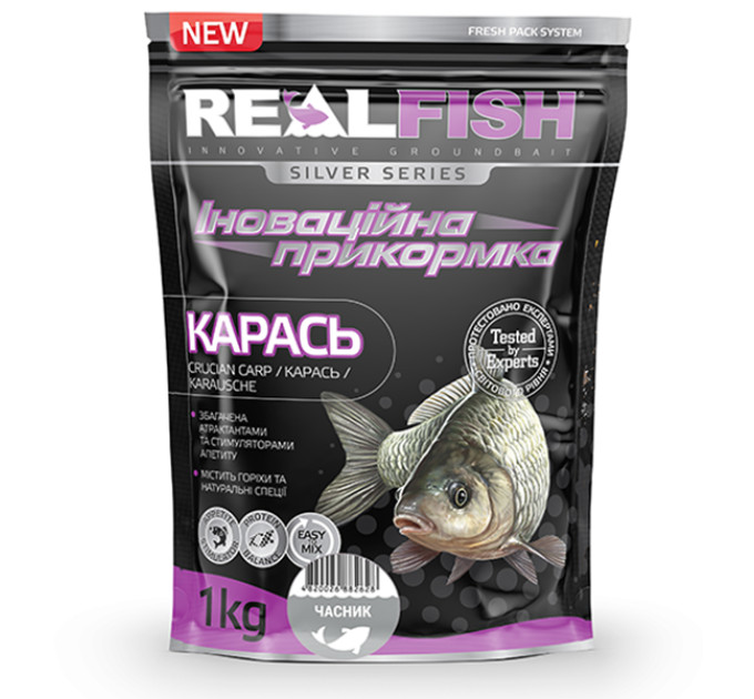 Прикормка Real Fish КАРАСЬ ЧЕСНОК