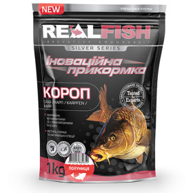 Прикормка Real Fish КАРП КЛУБНИКА