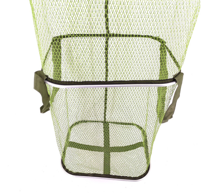 Садок карповый BREEZE 2.0m 30cm x 40cm, алюминиевые прямоугольные кольца, прорезиненая сетка