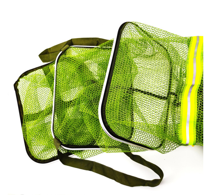 Садок короповий BREEZE 2.5m 30cm x 40cm, алюмінієві прямокутні кільця, прогумована сітка