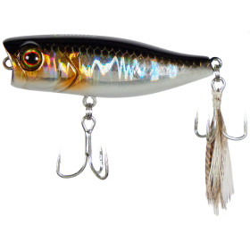 Воблер JACKALL Chubby Popper 42F 42мм 3,3 г HL Silver & Black
