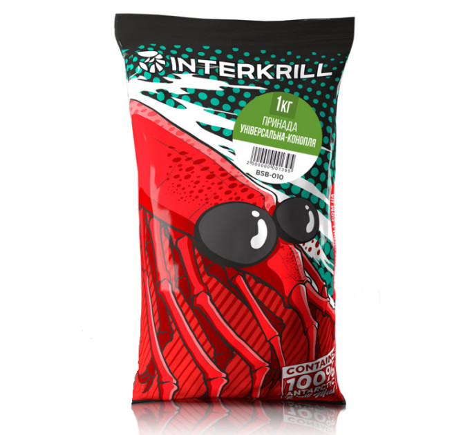 Прикормка Interkrill Универсальная-Конопля 1кг