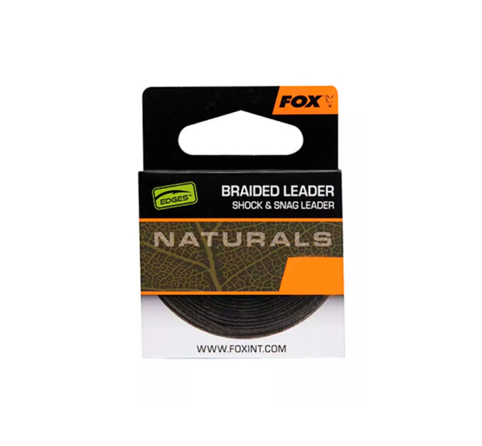 Поводковый материал FOX Naturals Braided Leader 20м 50lb