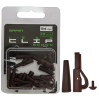 Безопасная клипса Brain Lead Clip With Stopper 34mm Brown (10 шт/уп) SGXA-90472