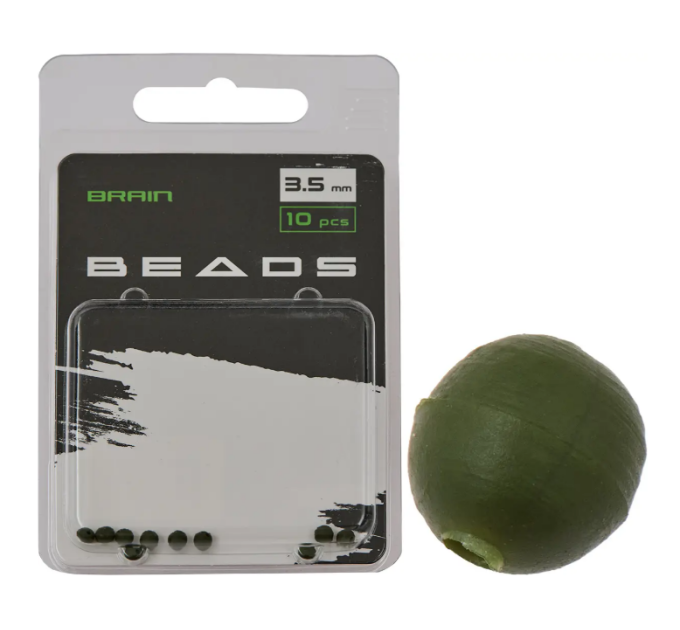 Бусины Brain Beads 3.5mm (10 шт/уп) Green SGXA-9240-3
