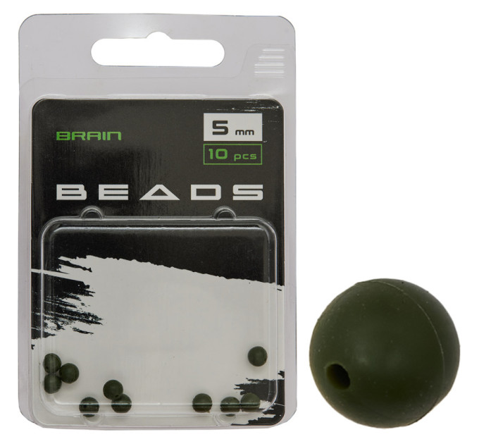 Бусина Brain Beads 5mm (10 шт/уп) Green SGXA-9240-5