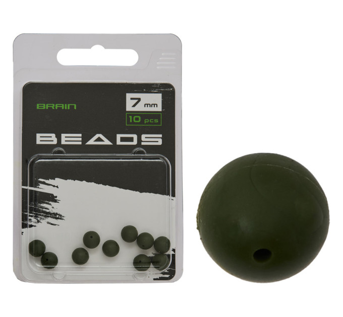 Бусина Brain Beads 7mm (10 шт/уп) Green SGXA-9240-7