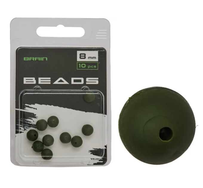 Бусины Brain Beads 8mm (10 шт/уп) Green SGXA-9240-8