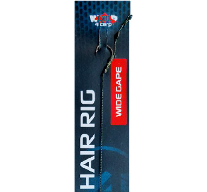 Готовый поводок World4Carp Classic hair rig, крючок Wide Gape №6
