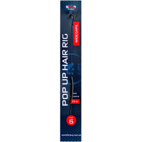 Готовый поводок World4Carp Pop up hair rig, крючок Wide Gape №6