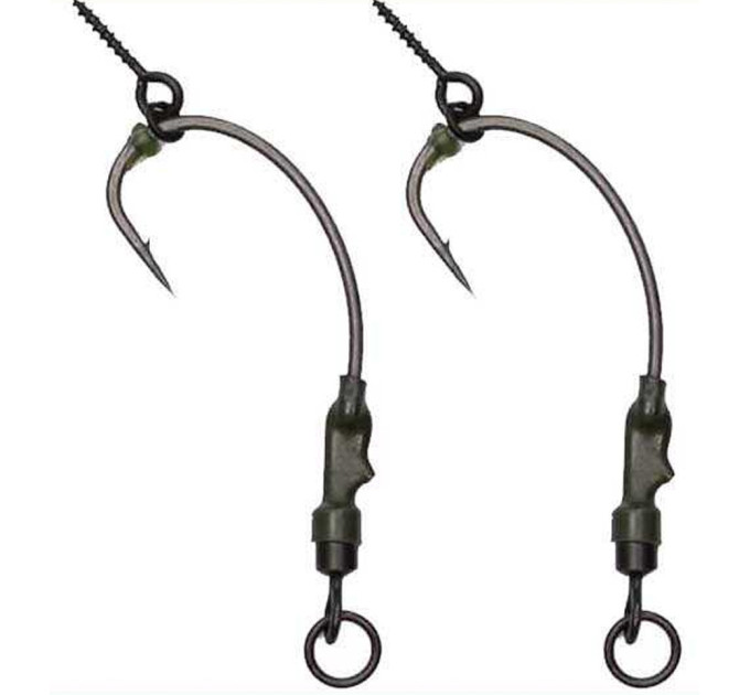 Готовый поводок World4Carp Pop up ronnie rigs, крючок Mugga №6