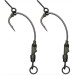 Готовый поводок World4Carp Pop up ronnie rigs, крючок Mugga №6