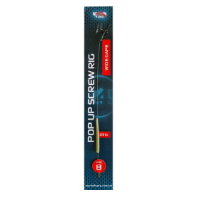 Готовый поводок World4Carp Pop up screw rig, крючок Wide Gape №6