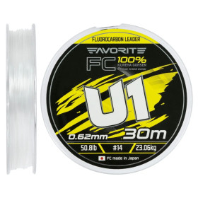 Флюорокарбон Favorite U1 FC 30m #14.0/0.62mm 50.8lb/23.06kg Флюорокарбон Favorite U1 FC 30m #14.0/0.62mm 50.8lb/23.06kg