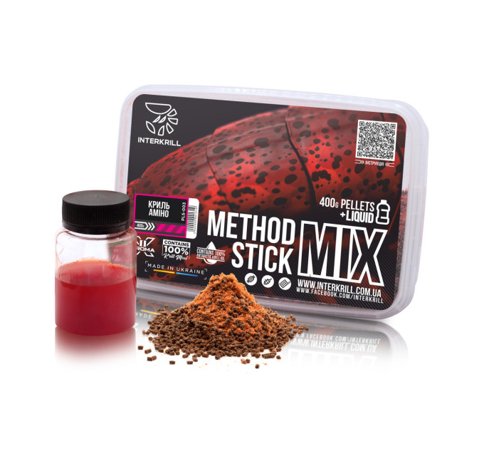 Пеллетс INTERKRILL Method Stick Mix 100% Криль- Амино 400г