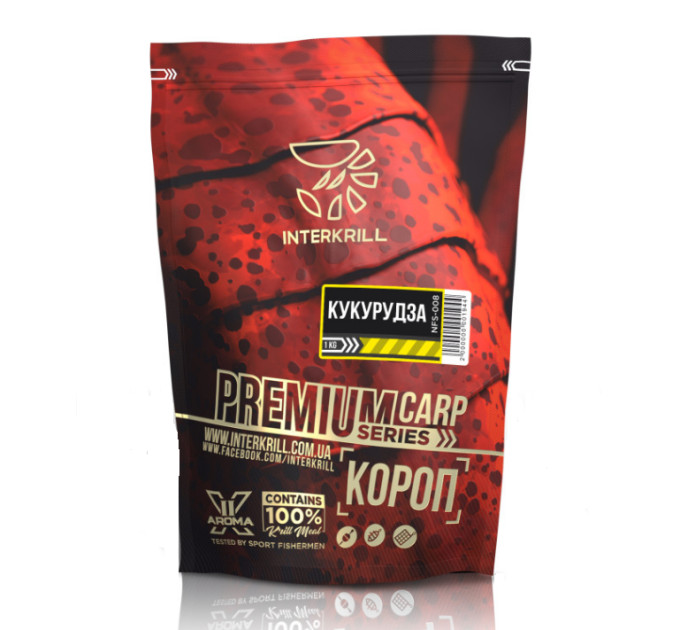 Прикормка Interkrill Премиум Карп-Кукуруза 1кг