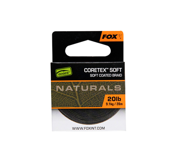 Поводковый материал FOX Edges Naturals Coretex Soft 20м 20lb