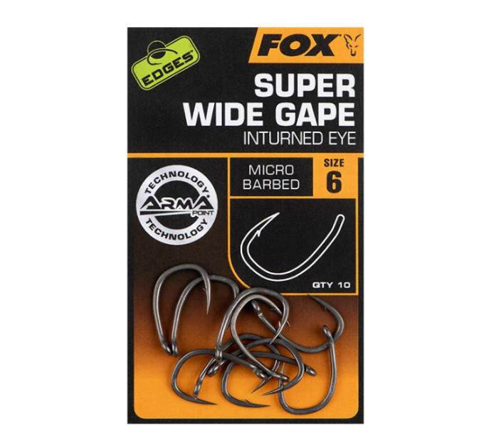 Крючок FOX Edges Super Wide Gape (Inturned eye) №5