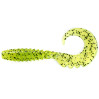 Силикон FishUp Fancy Grub 1" (12pcs.), #055 - Chartreuse/Black