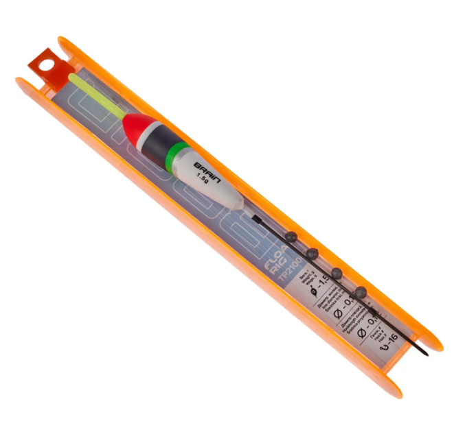 Оснастка поплавочная Brain TP210007 1.0g 0,16mm 0,12mm №16 свiтляк 3мм